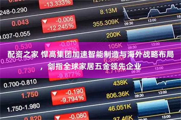 配资之家 悍高集团加速智能制造与海外战略布局，剑指全球家居五金领先企业