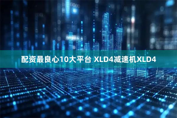 配资最良心10大平台 XLD4减速机XLD4